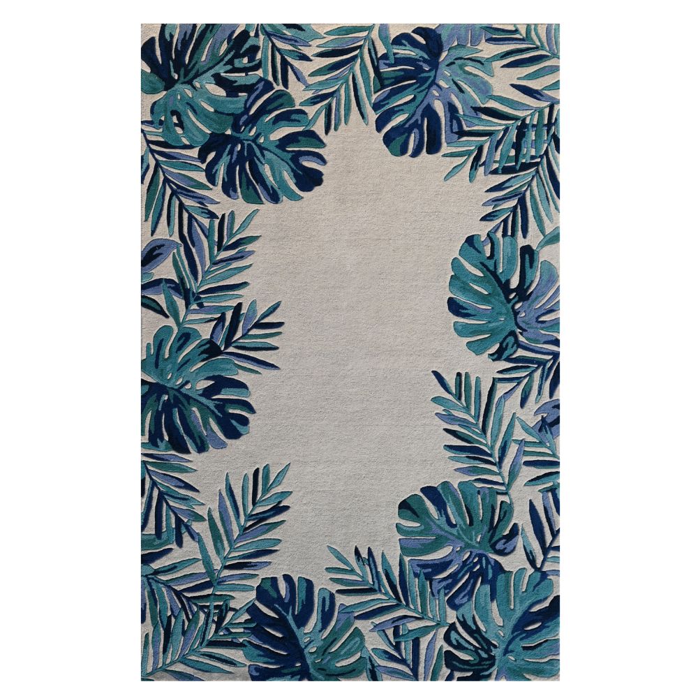 KAS 3004 COVE 3004 27"X 45" Area Rug in Ivory/Blue